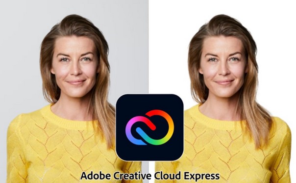 حذف پس زمینه تصویر در وب‌سایت Adobe Creative Cloud Express